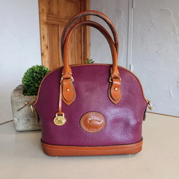 Dooney & Bourke Norfolk Satchel/Crossbody bag, 1990's. - Picture 9 of 10